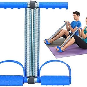 COVVY Elastic Sit Up Equipment, Pull Rope Dual Spring Tension Foot Pedal Sit Up Equipment for Abdominal, Leg Exerciser Tummy Trimmer Sport Fitness Slimming Training Bodybuilding at Home Gym