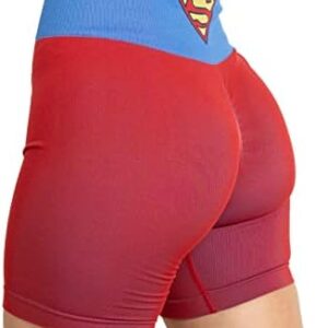 DC Comics Workout Biker Shorts for Women Seamless Scrunch Short Gym Yoga Fitness Wonder Woman Batman Harley Quinn Superman