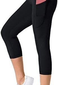 Dragon Fit High Waist Yoga Leggings with 3 Pockets,Tummy Control Workout Running 4 Way Stretch Yoga Pants