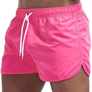 ECKHARDT Men's Elastic Waist Shorts Straight Fit Baggy Comfy Mens Shorts with Elastic Waist Sports Outdoor Short Pants