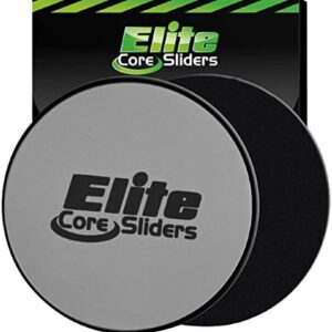 Elite Sportz Core Sliders for Working Out - Pack of 2 Compact, Dual Sided Gliding Discs for Full Body Workout on Carpet or Hardwood Floor - Fitness & Home Exercise Equipment - Small Gift for Athletes