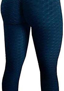 FITTOO Womens High Waisted Yoga Pants Tummy Control Scrunched Booty Leggings Workout Running Butt Lift Textured Tights