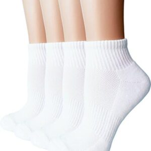 FORMEU Women's Moisture Wicking Athletic Low Cut Ankle Cotton Socks Cushion or Non Cushion Comfortable 4/6/10 Pairs