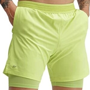 Fabletics Men's The Fundamental Short (Lined), Workout, Running, Training, Gym, Yoga, Ultra Lightweight, Athletic