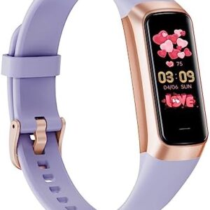 Fitness Tracker with Heart Rate Monitor, Step Counter, Sleep Monitor, Calorie Tracking, Activity Tracker with 1.1" AMOLED Touch Color Screen, Waterproof Step Tracker for Android iPhones Women Men Kids