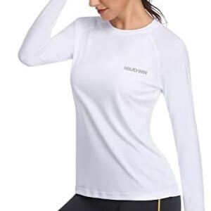 HISKYWIN Women's UPF 50+ Sun Protection Long Sleeve Shirts Outdoor Hiking Fishing Tops