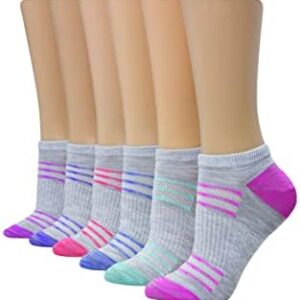 Hanes Women's Performance Cool Compression No Show Socks 6 Pair Pack