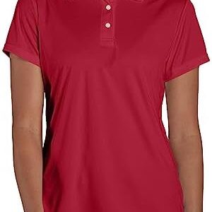 Hanes Women's Sport Cool DRI Polo Shirt, Moisture-Wicking Performance Polo Shirt for Women