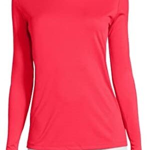 Hanes Women's Sport Cool Dri Long Sleeve Crewneck T-Shirt, Moisture-Wicking Performance Tee