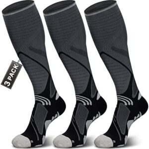 Hylaea Knee High Compression Socks 20-30 mmHg for Nurse Pregnancy Medical Running Sports Travel