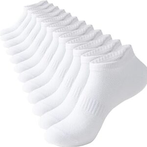 Irisbear Ankle Socks for Women, Running Athletic Low Cut Tab Socks Sports No Show Socks 6-Pairs