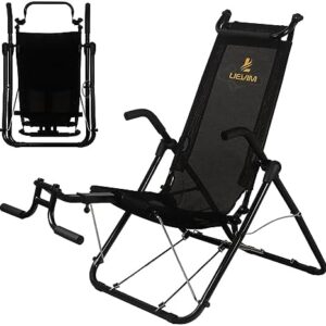 LIEVIM Abdominal Exercise Chair for Home Gym,Inversion Therapy for Back Relief Foldable Sport Ab Chair ,an Fitness Easy to Use Workout Equipment rocket situp bench for abs strength training inversion equipment