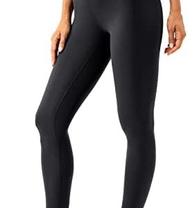 Lavento Women's All Day Soft Yoga Leggings 25" - Brushed Soft High Waisted Workout Tights Pants