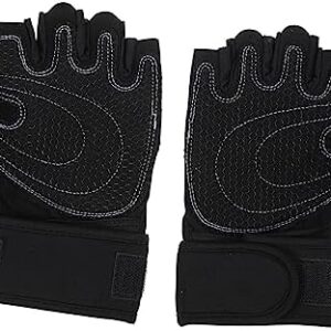 Milisten 2 Pairs Fitness Gloves Fingerless Mittens Gym Mittens Fingerless Gloves Workout Half Finger Training