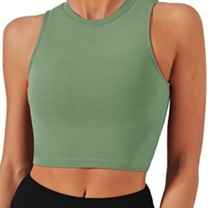 Natural Feelings Sports Bras for Women Removable Padded Yoga Tank Tops Sleeveless Fitness Workout Running Crop Tops