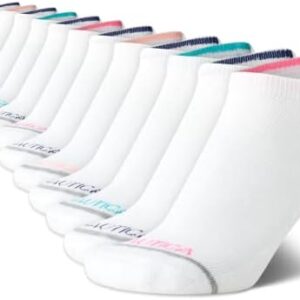 Nautica Women's Athletic Socks - Cushioned Low Cut Ankle Socks (12 Pack)