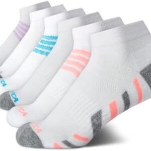 Nautica Women’s Socks - Athletic Cushion Quarter Cut Socks (6 Pack)