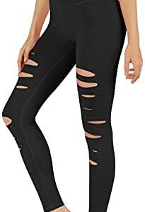 ODODOS High Waist Yoga Pants for Women with Pockets, Tummy Control Running Sports Workout Leggings