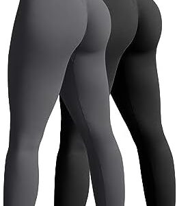 OQQ Women's 2 Piece Yoga Legging Seamless Workout High Waist Butt Liftings Athletic Leggings