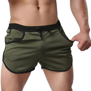 Rexcyril Men's Running Workout Bodybuilding Gym Shorts Athletic Sports Casual Short Pants