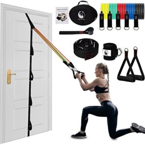 Slim Panda Upgrade Door Anchor Strap for Resistance Bands Exercises, Portable Multi Point Anchor Gym Attachment for Home Fitness, Door Resistance Bands Workout Equipment for Stretch, Strength Training