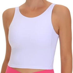 THE GYM PEOPLE Women's Sports Bra Sleeveless Workout Tank Tops Running Yoga Cropped Tops with Removable Padded