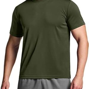 TSLA 1 or 2 Pack Men's Workout Running Shirts, Dry Fit Moisture Wicking T-Shirts, Sports Gym Athletic Short Sleeve Shirts