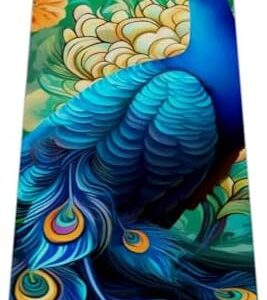 Thick Non Slip Exercise & Fitness 1/4 yoga mat with Galactic Space World for Yoga Pilates & Floor Fitness Exercise (61x183cm)