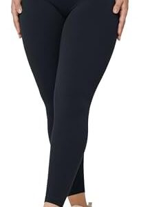 UNISSU No Front Seam High Waisted Workout Leggings for Women Buttery Soft Yoga Pants Gym Athletic Tights - 25''