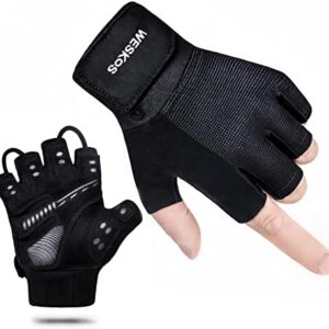 WESKOS Workout Gloves for Men and Women Weight Lifting Traning Gloves with Anti-Slip Palm Protection for Cycling Fitness Powerlifting Bodybuilding Exercise Gloves