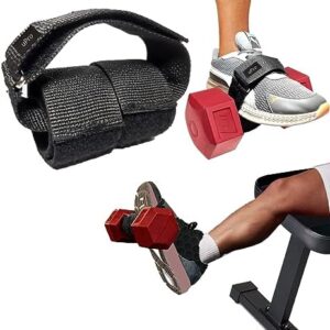 Weight Lifting Tibialis Trainer Foot Strap for Calf and Shin Workouts - Knees Over Toes Tibia Dorsi Calf Machine - Weight Lifting Tibialis Bar - ATG Shin Splint Relief Exercise (Strap&Carrying Bag)