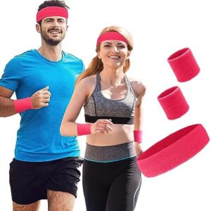 Workout Headbands,Sports & Outdoors Headbands Wristband,Gym Accessories,Moisture Wicking Hairband,Sweatbands