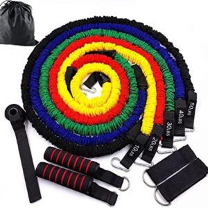 XINGTU 11 Pcs/Set Resistance Bands Training Exercise Workout Equipment Yoga Tubes Pull Rope Rubber Expander Elastic Fitness (Color : Multi-Colored, Size : 150lbs)