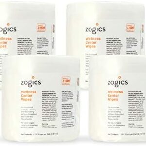 Zogics Wellness Center Cleaning Wipes – Gym Wipes for Cleaning Surfaces and Equipment, Durable and Safe Pre-Saturated Wet Wipes (4,600 Count, 4 Rolls of 1150 Wipes)