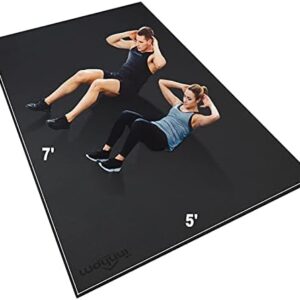 innhom Large Exercise Mat 7'x5'/10'x6' Workout Mat Gym Flooring for Home Gym Mats Exercise Mats for Home Workout Thick Floor Mat for Fitness