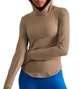 sphinx cat Womens Hooded Athletic Long Sleeve Running Shirts Workout Yoga Tops with Thumb Holes Slim Fit