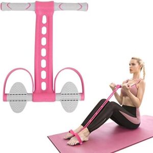 AIKOTOO Pedal Resistance Band Elastic Pull Rope Fitness Sit-up Exercise at Home Gym Yoga Workout Equipment Multifunction Pedal Arm Leg Trainer Slimming Bodybuilding Abdominal Training