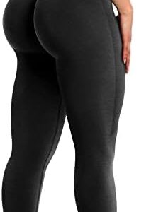 ASAGI Scrunch Butt Lifting Workout Leggings for Women High Waist Yoga Pants Amplify Gym Seamless Booty Tights