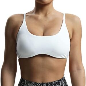 Aoxjox Women's Workout Sports Bras Fitness Samantha Cross Back Adjusted Padded Bra Yoga Crop Tank Top