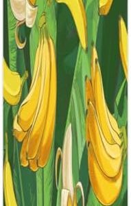 Banana Leaf Yoga Mat Folding Travel Fitness & Exercise Mat with Carrying Bag Non-Slip Lightweight Travel Yoga Mat for Women Pilates 72"L × 26.8” W × 2 Mm Thick