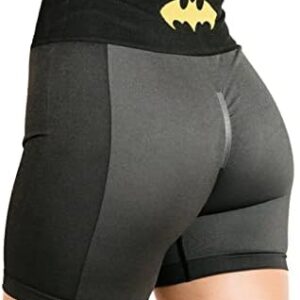 DC Comics Workout Biker Shorts for Women Seamless Scrunch Short Gym Yoga Fitness Wonder Woman Batman Harley Quinn Superman