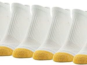 GOLDTOE Women's Cross Arch No Show Socks, 6-Pairs