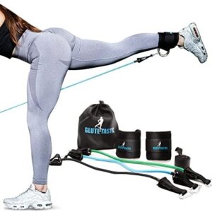 Glute-Tastic - Ankle Kickback Strap with Resistance Bands for Butt & Hip Exercises