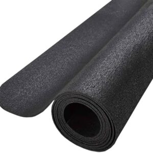 LifeSpan Fitness Exercise Equipment Large Black Mat for Under Treadmill, Rowing Machine, Elliptical, Fitness Equipment, Home Gym Floor Protection, 96" x 40"