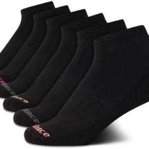 New Balance Women’s Athletic Socks - Cushioned Quarter Cut Ankle Socks (6 Pack)