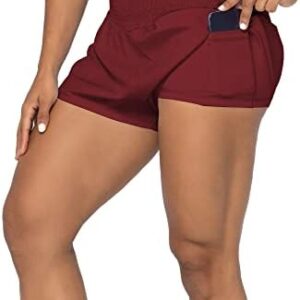 Sunzel Women Biker Shorts with Pockets High Waisted Running Shorts with Liner Workout Gym Athletic Shorts