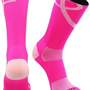 TCK Pink Ribbon Awareness Crew Socks