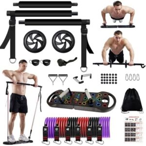 Upgraded Push Up Board, Portable Foldable 20 in 1 Push Up Bar Fitness, Pushups Handles for Floor,Strength Training Equipment at Home Gym
