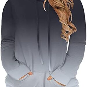 VISLILY Women's Plus-Size-Hoodies-Sweatshirts Long Sleeve Tops with Pockets