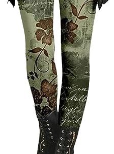 Women's Boho Printed Leggings Soft Stretchy Skinny Comfy Tights High Waisted Workout Athletic Fitness Yoga Pants